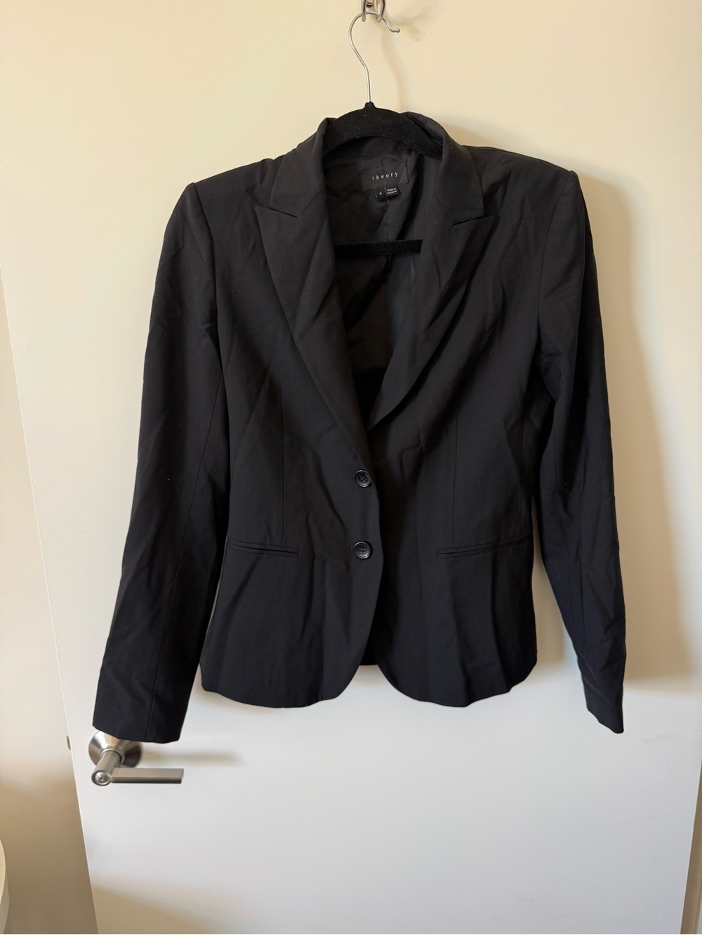 Theory Black Women's Tailored Blazer Jacket